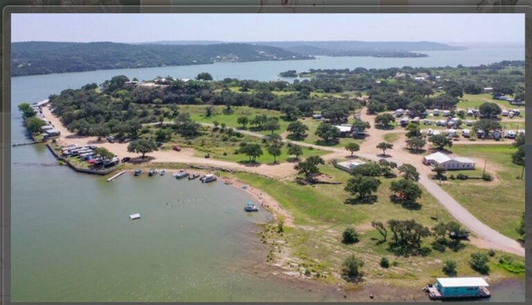 Hi Line Resort on Lake Buchanan in Tow Texas offered from Jim Berry Hill County Ranch Sales 1 768x440