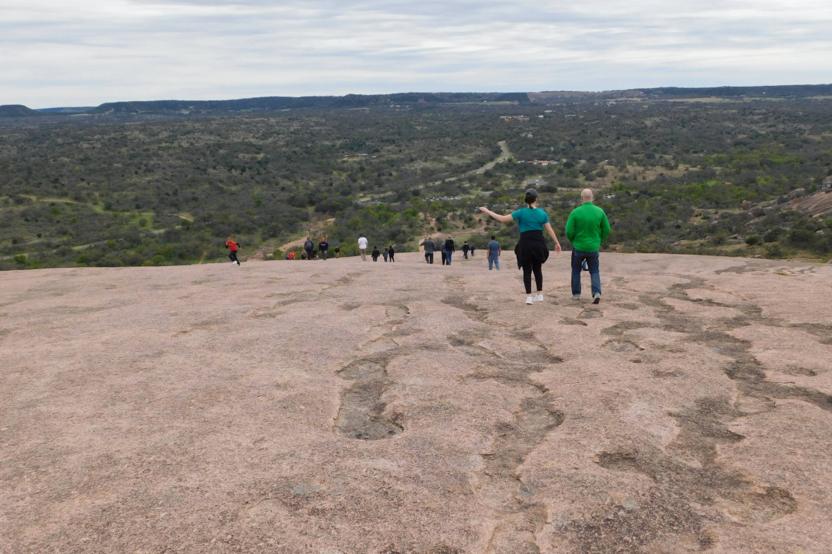 Take a winter hike at Enchanted Rock